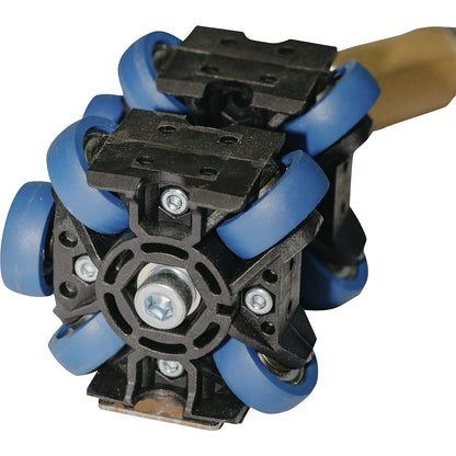 Pull segment, driver and connectors, each segment 200 mm, is assembled with other segments to form a chain.