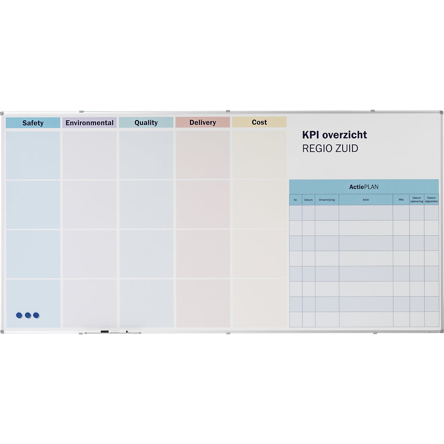 Custom printed whiteboard, steel for sublimation printing, WxH 1200 x 900 mm.