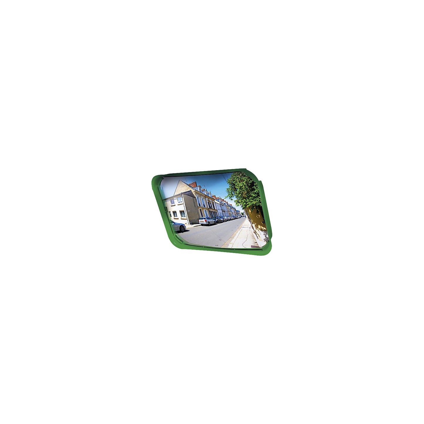 Multi-purpose mirror, 2 directions, rectangular, HxW 400 x 600 mm, black frame, P.A.S.®.