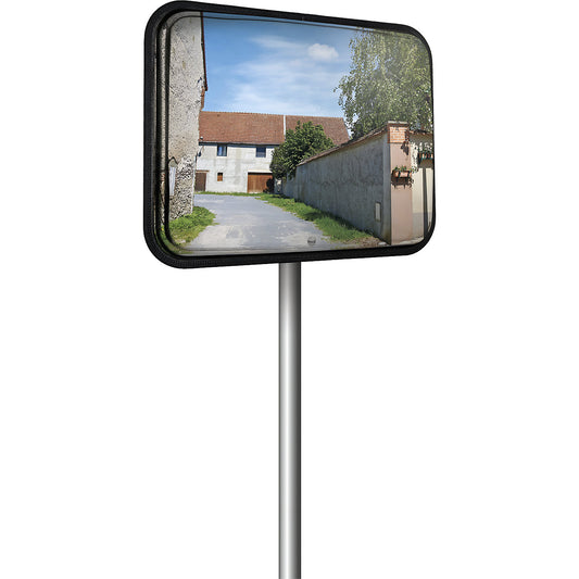 Anti-frost multi-purpose mirror, stainless steel, rectangular, HxW 600 x 800 mm.