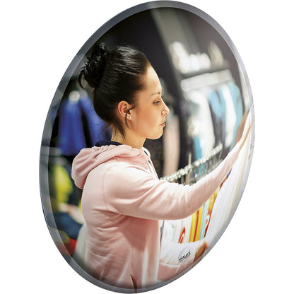 Observation mirror, polymir®, HxW 600 x 600 mm.