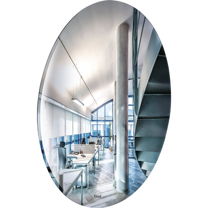 Observation mirror, polymir®, HxW 300 x 300 mm, flexible mount.