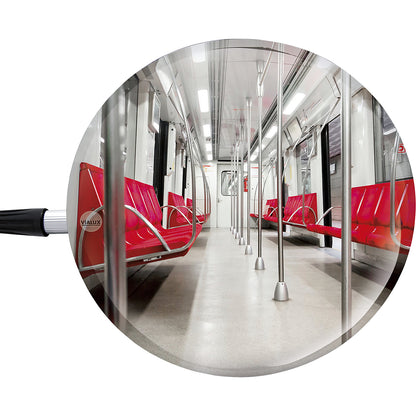 Inspection mirrors, polymir®, Ø 100 mm, 650 mm telescopic rod.