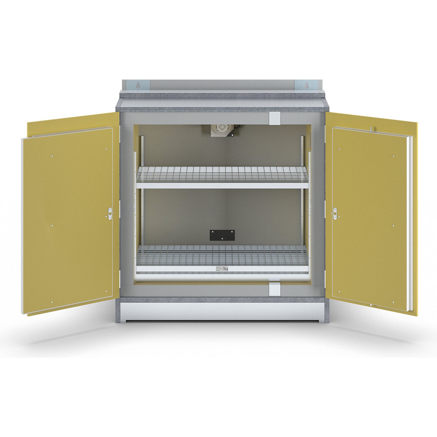 SiS Li-Ion Basic Store EI 90 battery safety storage cabinet, without fire suppression system, HxW 1222 x 1148 mm.