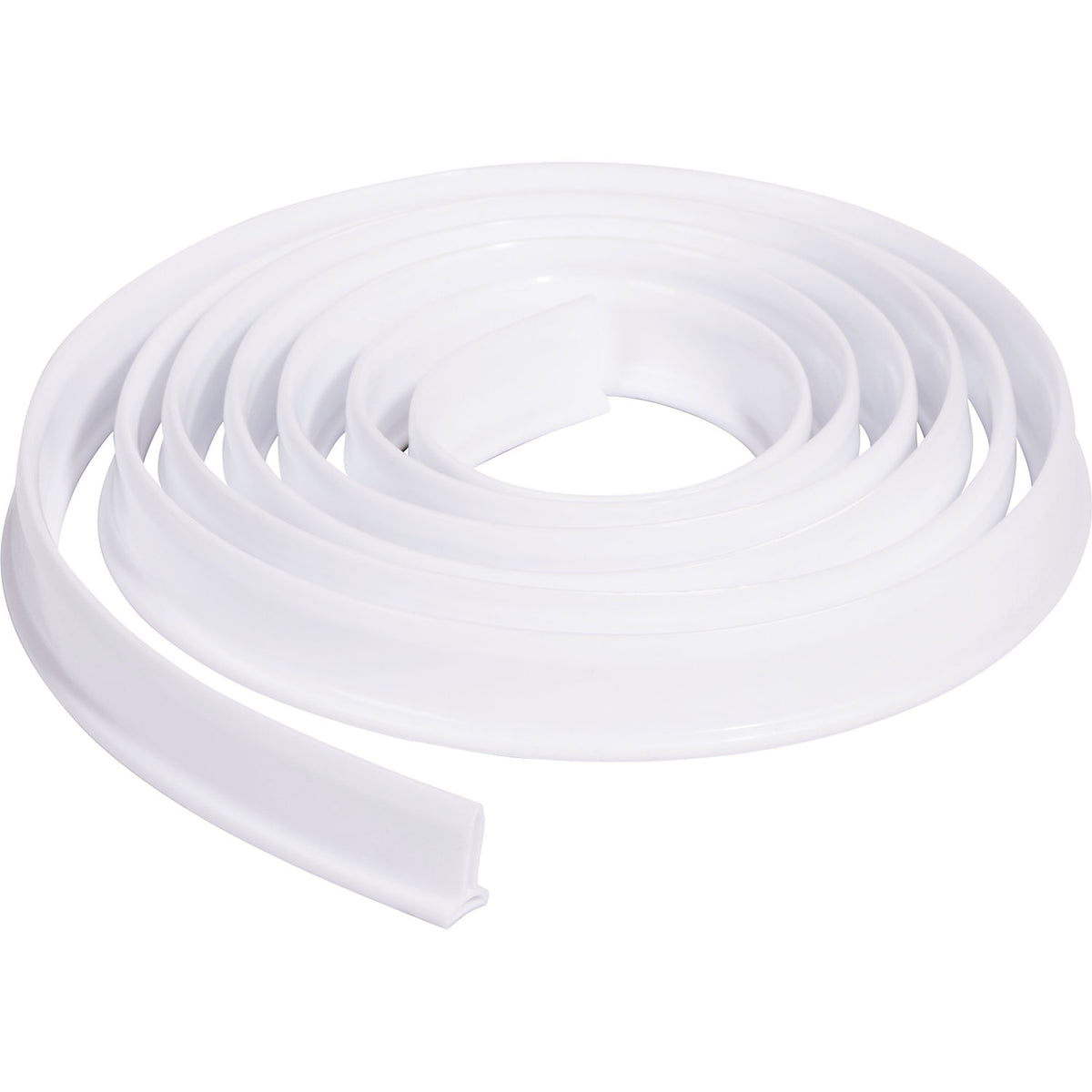 Water barrier made of silicone, LxWxH 3000 x 14 x 30 mm, white.