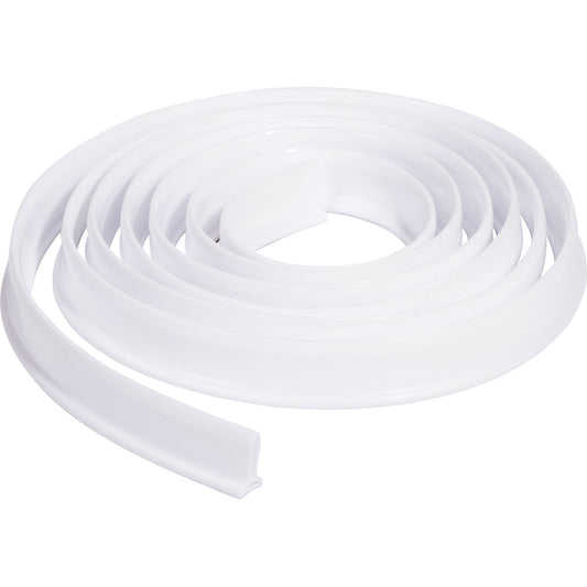 Water barrier made of silicone, LxWxH 3000 x 14 x 30 mm, white.