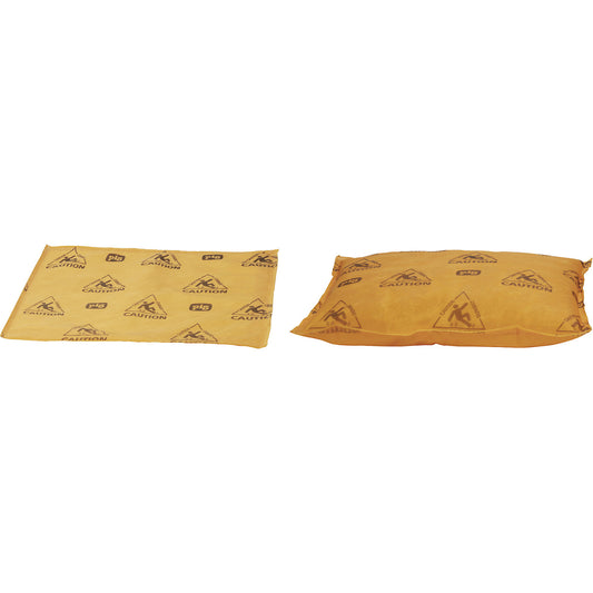 Water absorbent pads Absorb-&-Lock™, pack of 10, LxW 360 x 360 mm, orange.