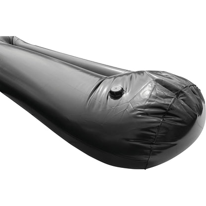 Flood barrier, water-filled, black, LxWxH 1500 x 165 x 600 mm.