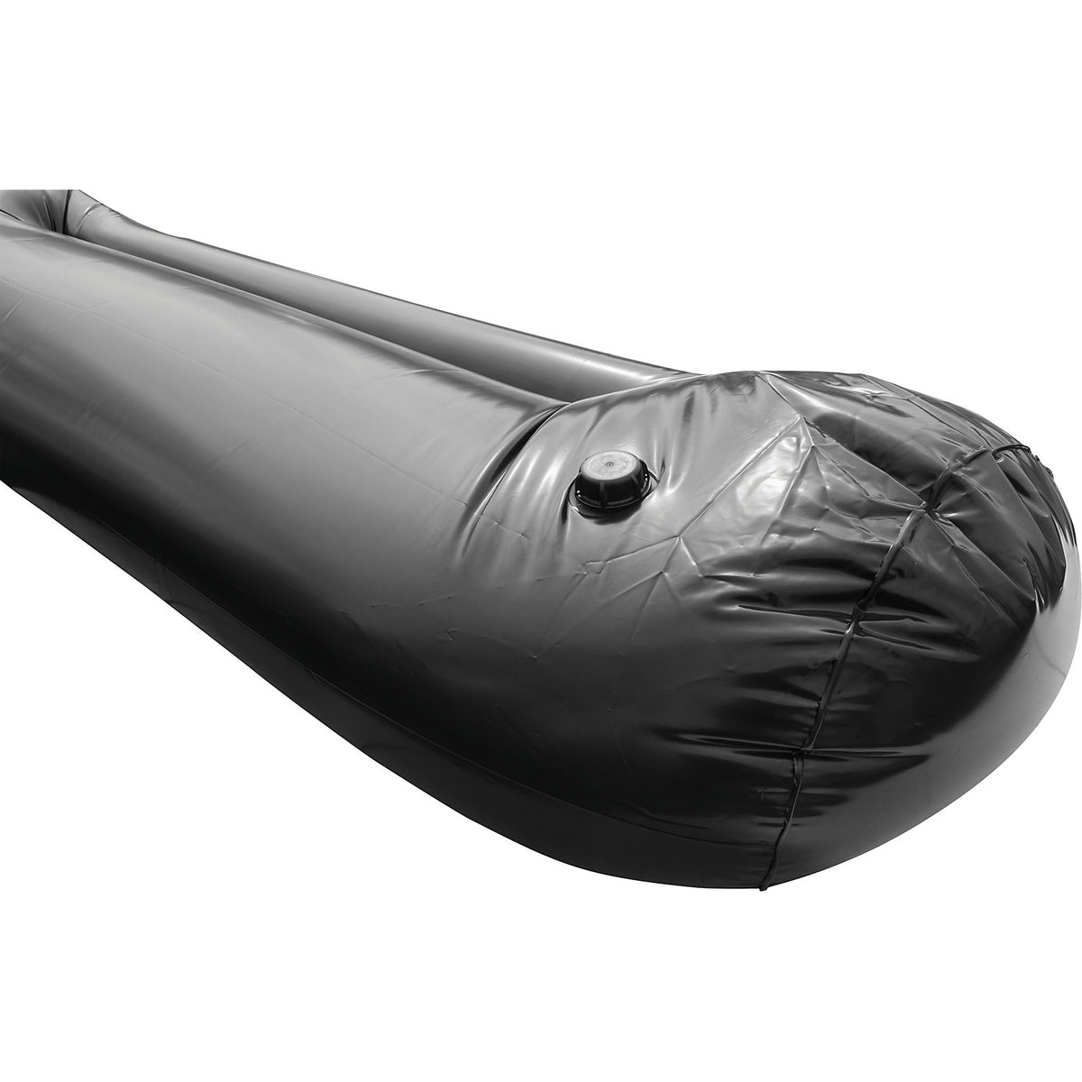 Flood barrier, water-filled, black, LxWxH 6100 x 250 x 970 mm.