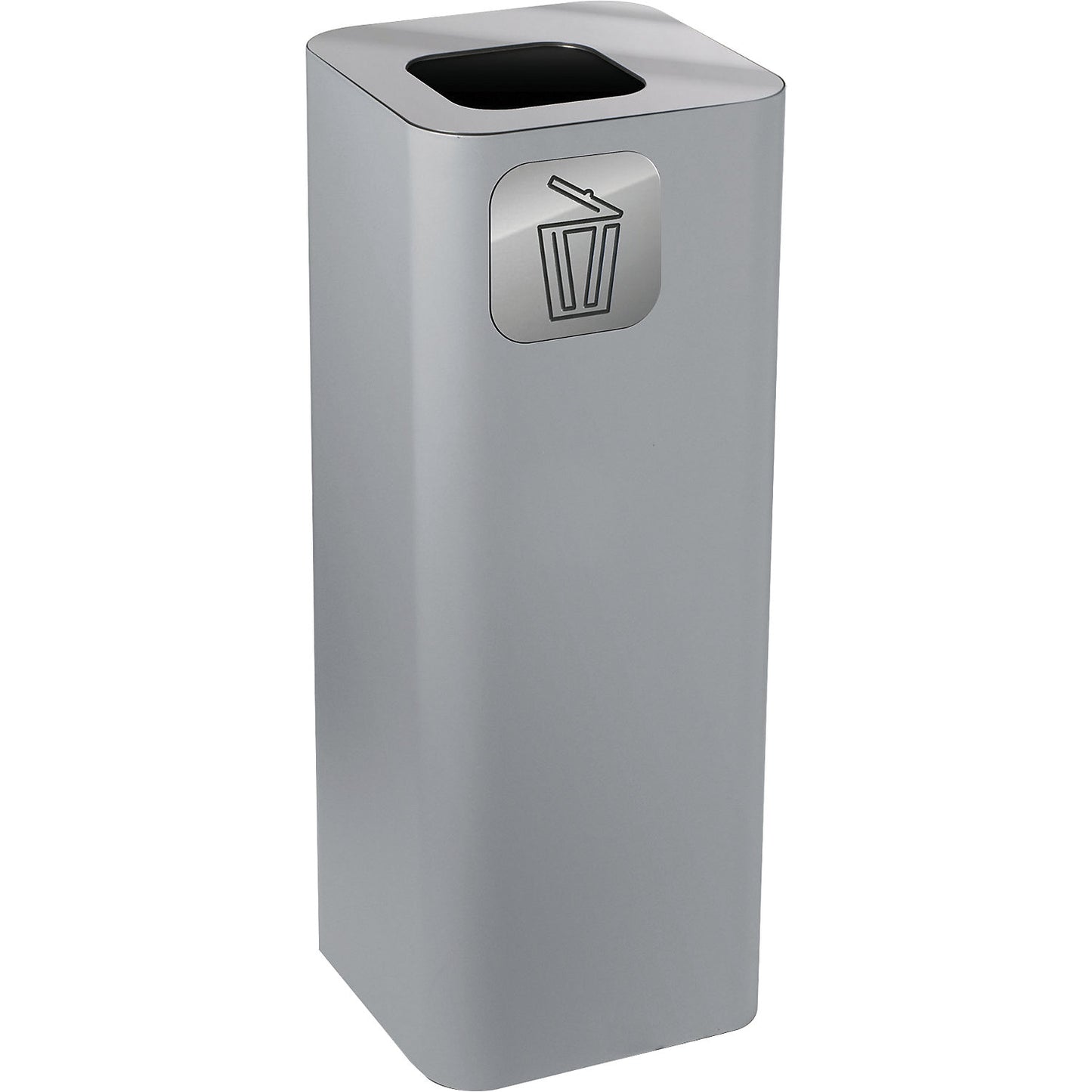 Pure recyclable waste collector, capacity 60 l, grey / silver.