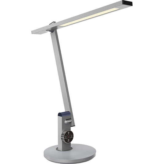 BENTO LED table lamp, 1000 lm, brushed silver.