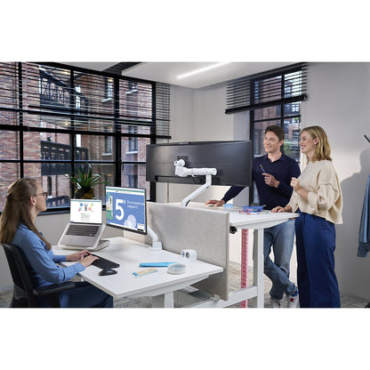Viewgo pro monitor arm HD - desk, max. load 15 kg, white.