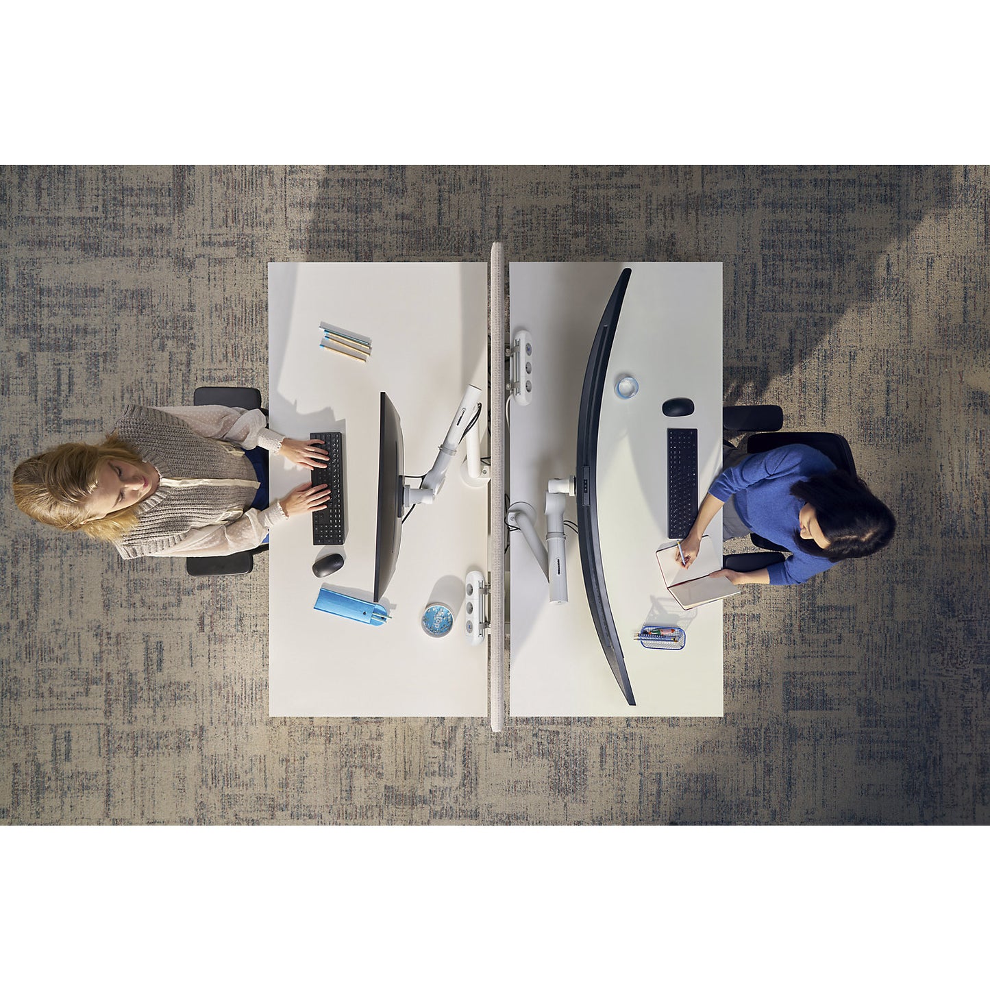 Viewgo pro monitor arm - desk, max. load 9 kg, black.