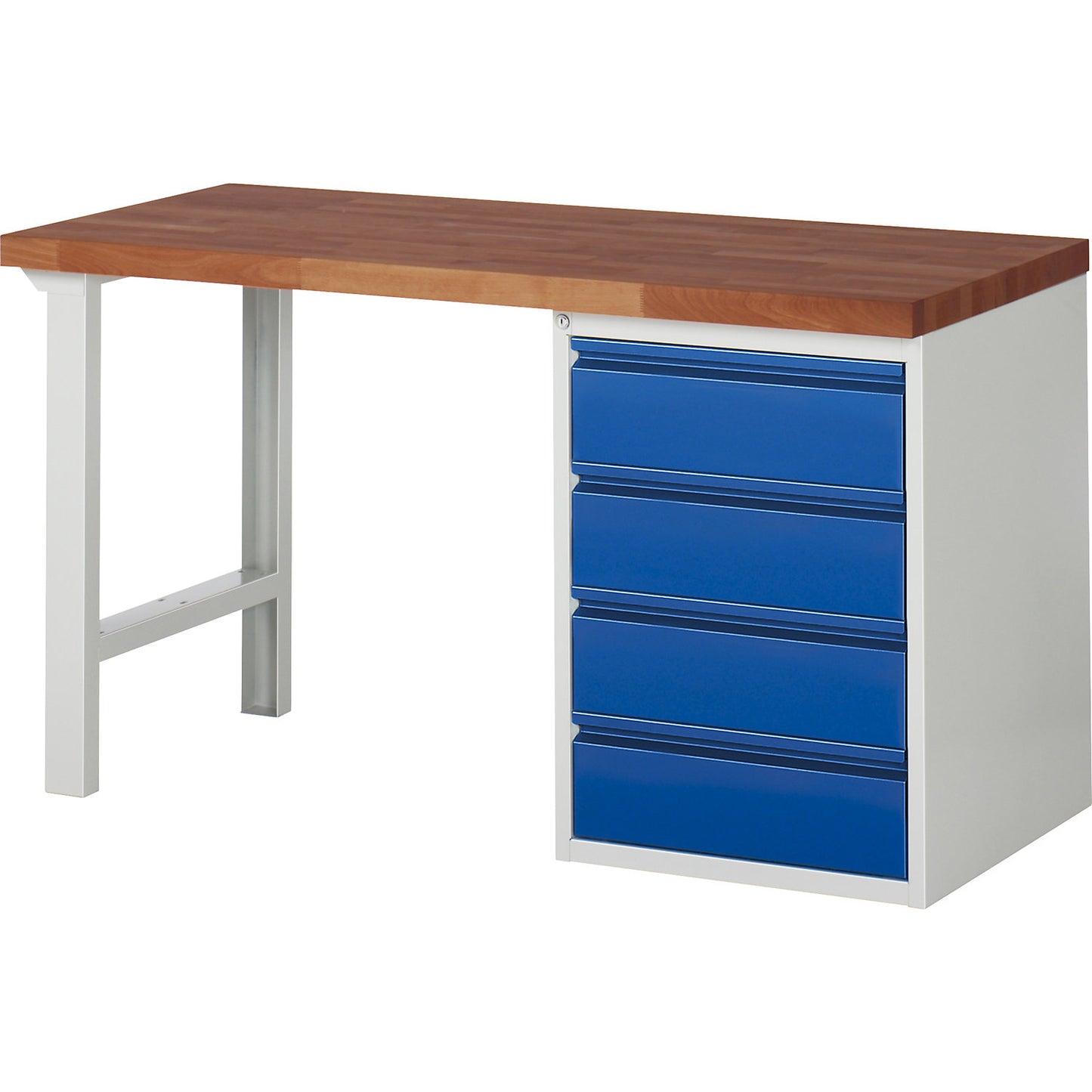 Workbench, 4 drawers 180 mm, WxD 1500 x 700 mm.