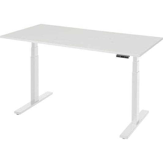ESD work table, electric height-adjustable, height 650 - 1300 mm, WxD 1500 x 800 mm.