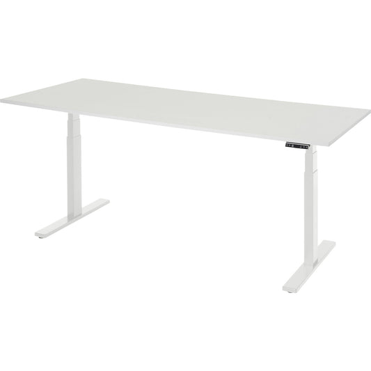 ESD work table, electric height-adjustable, height 650 - 1300 mm, WxD 2000 x 800 mm.