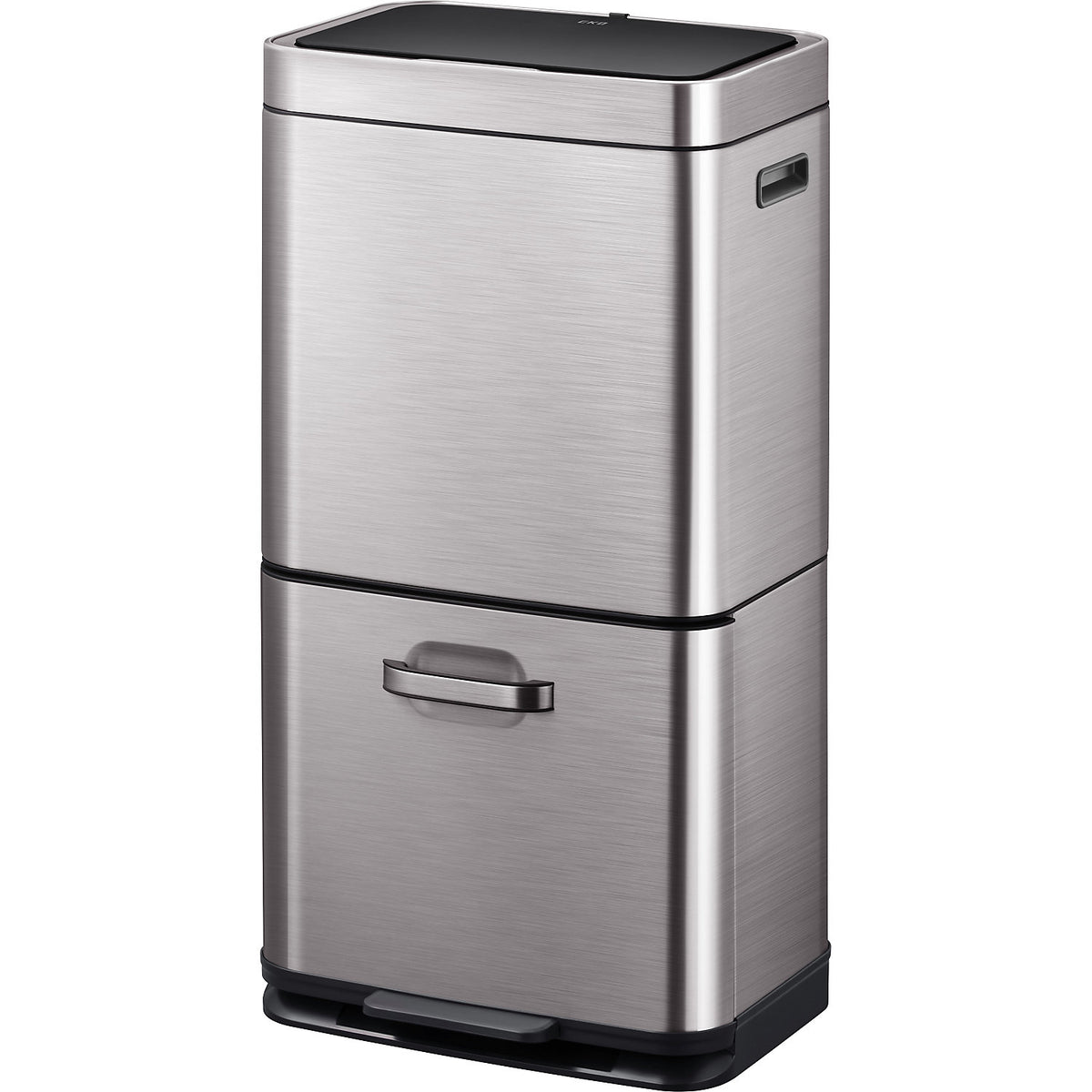 Waste bin with sensor, stainless steel, capacity 35+25 l, hands-free.