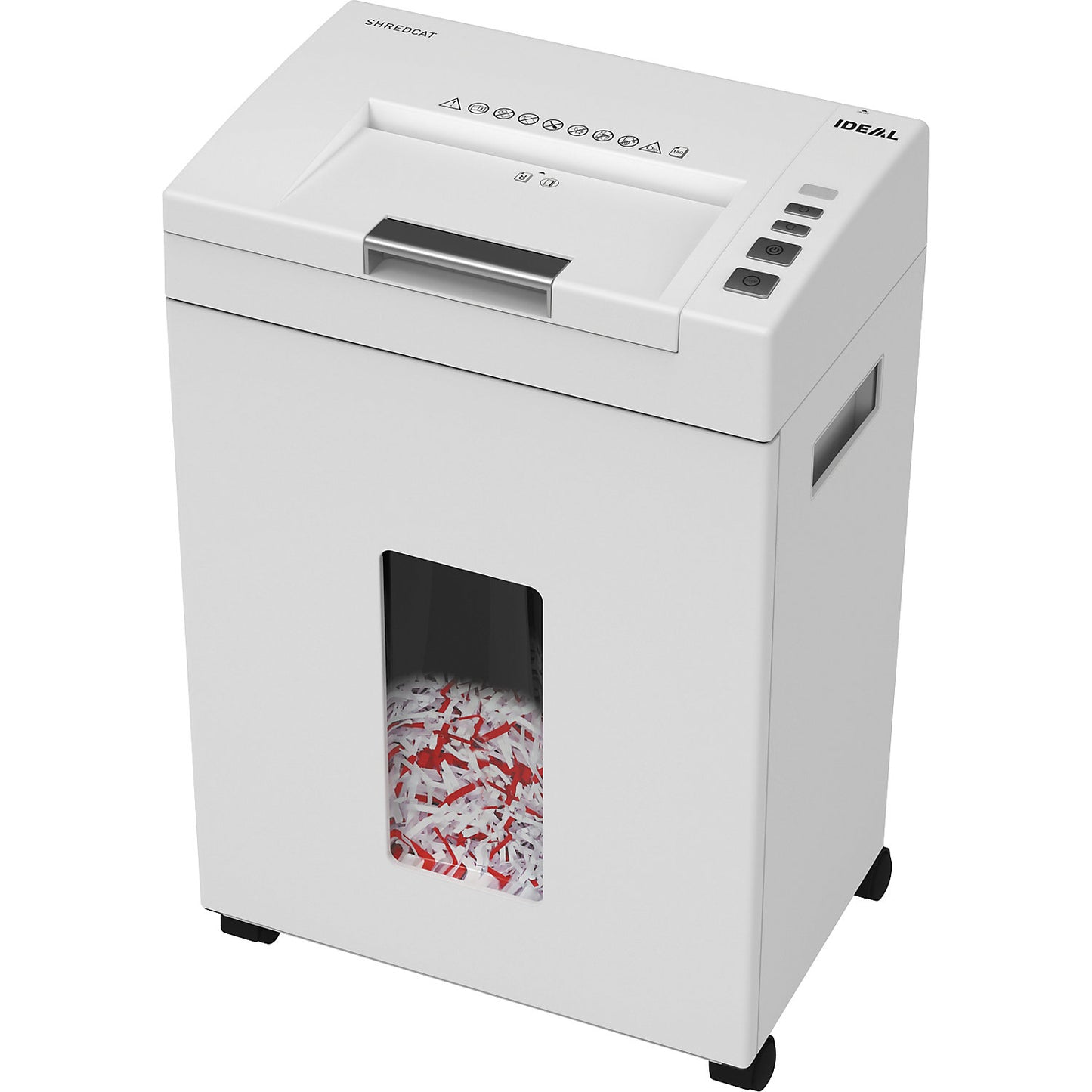 IDEAL Shredcat 8291 CC auto feed document shredder, container capacity 21 l, 4 x 10 mm.