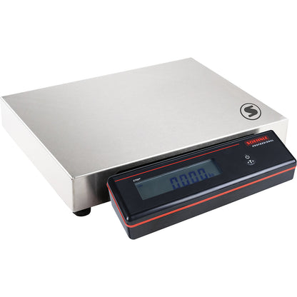 Compact scales, IP42, weighing range up to 32 kg, weighing plate 310 x 275 x 75 mm.