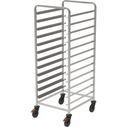 Tray trolley, with deflector rollers, LxWxH 648 x 739 x 1641 mm.