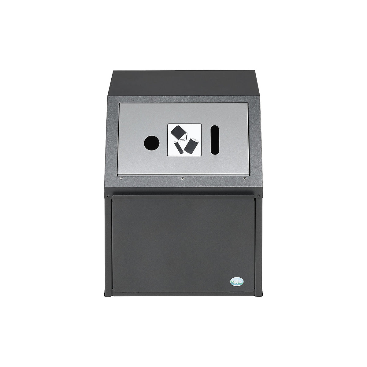 WSG battery collection container, capacity 23 l, grey.