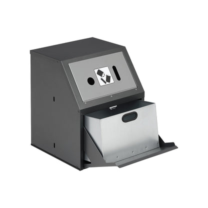 WSG battery collection container, capacity 23 l, grey.