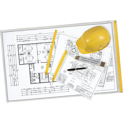 Map case, pack of 5, format 1000 x 1500 mm, transparent.