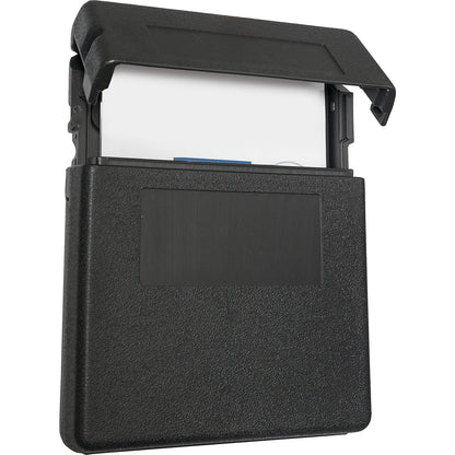 PE document box, opening on top, HxWxD 320 x 260 x 55 mm.