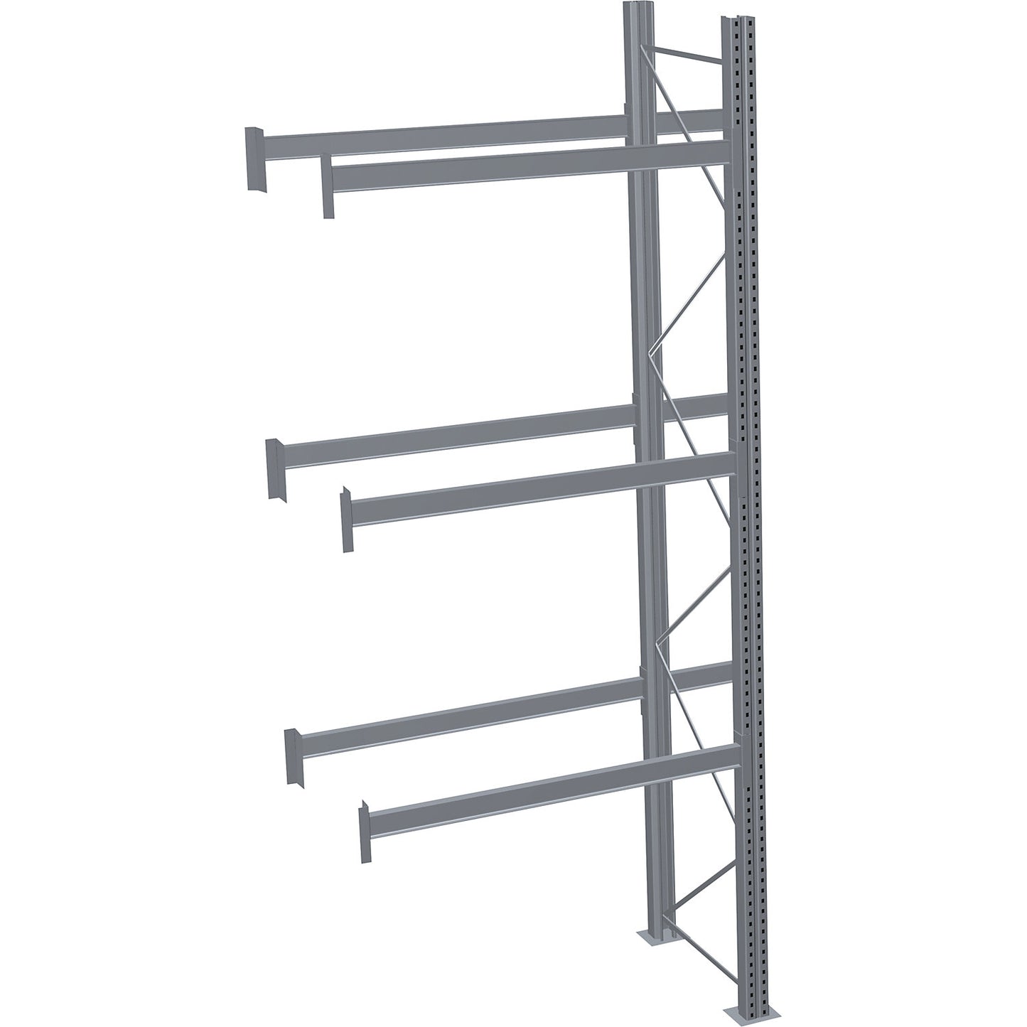 Pallet racking, hot-dip galvanised, HxWxD 4500 x 1950 x 1100 mm, 3 shelf levels, extension shelf unit.