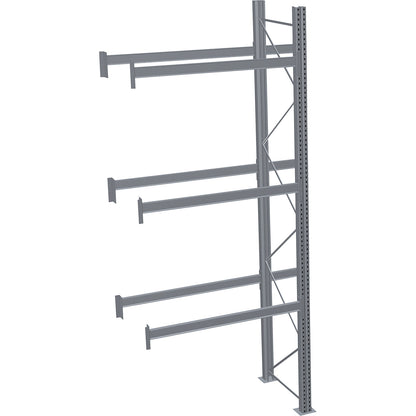 Pallet racking, hot-dip galvanised, HxWxD 4500 x 1950 x 1100 mm, 3 shelf levels, extension shelf unit.