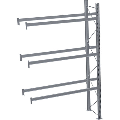 Pallet racking, hot-dip galvanised, HxWxD 4500 x 2825 x 1100 mm, 3 shelf levels, extension shelf unit.