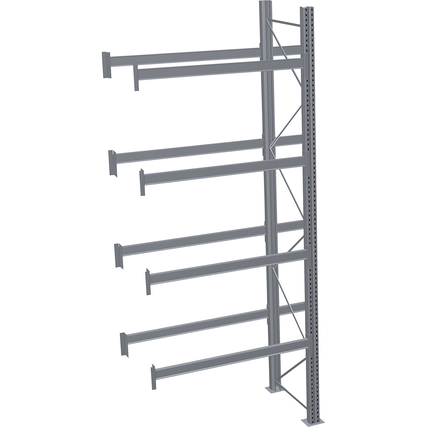 Pallet racking, hot-dip galvanised, HxWxD 4500 x 1950 x 1100 mm, 4 shelf levels, extension shelf unit.