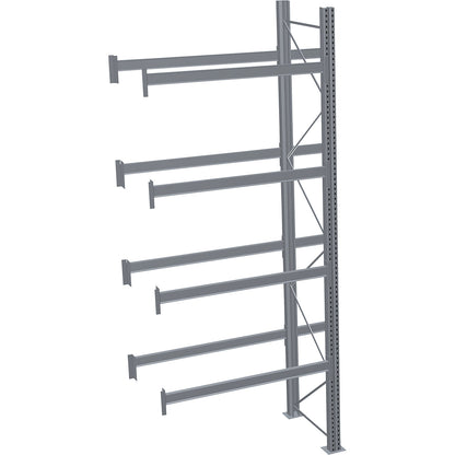 Pallet racking, hot-dip galvanised, HxWxD 4500 x 1950 x 1100 mm, 4 shelf levels, extension shelf unit.