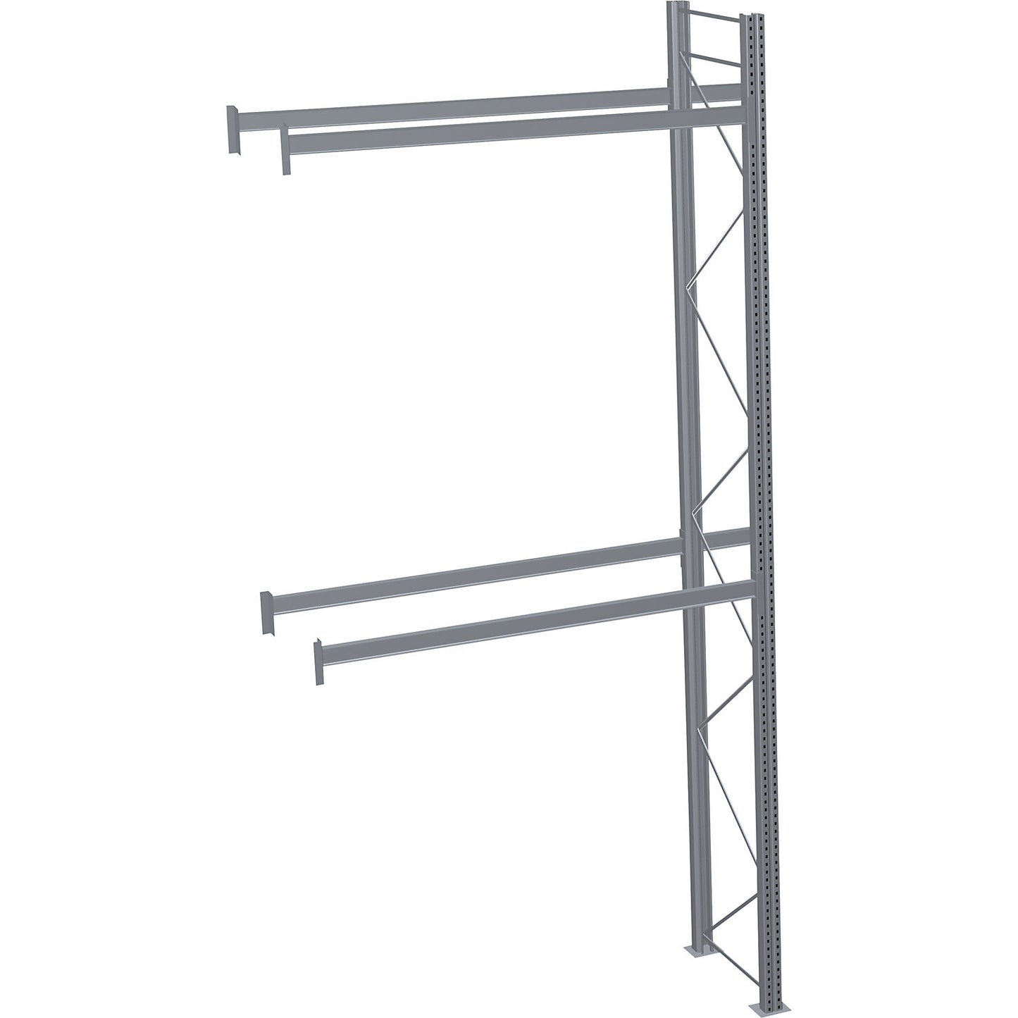 Pallet racking, hot-dip galvanised, HxWxD 6000 x 2825 x 1100 mm, 2 shelf levels, extension shelf unit.