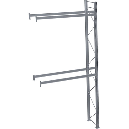 Pallet racking, hot-dip galvanised, HxWxD 6000 x 2825 x 1100 mm, 2 shelf levels, extension shelf unit.