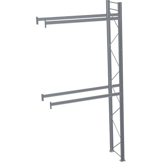 Pallet racking, hot-dip galvanised, HxWxD 6000 x 2825 x 1100 mm, 2 shelf levels, extension shelf unit.