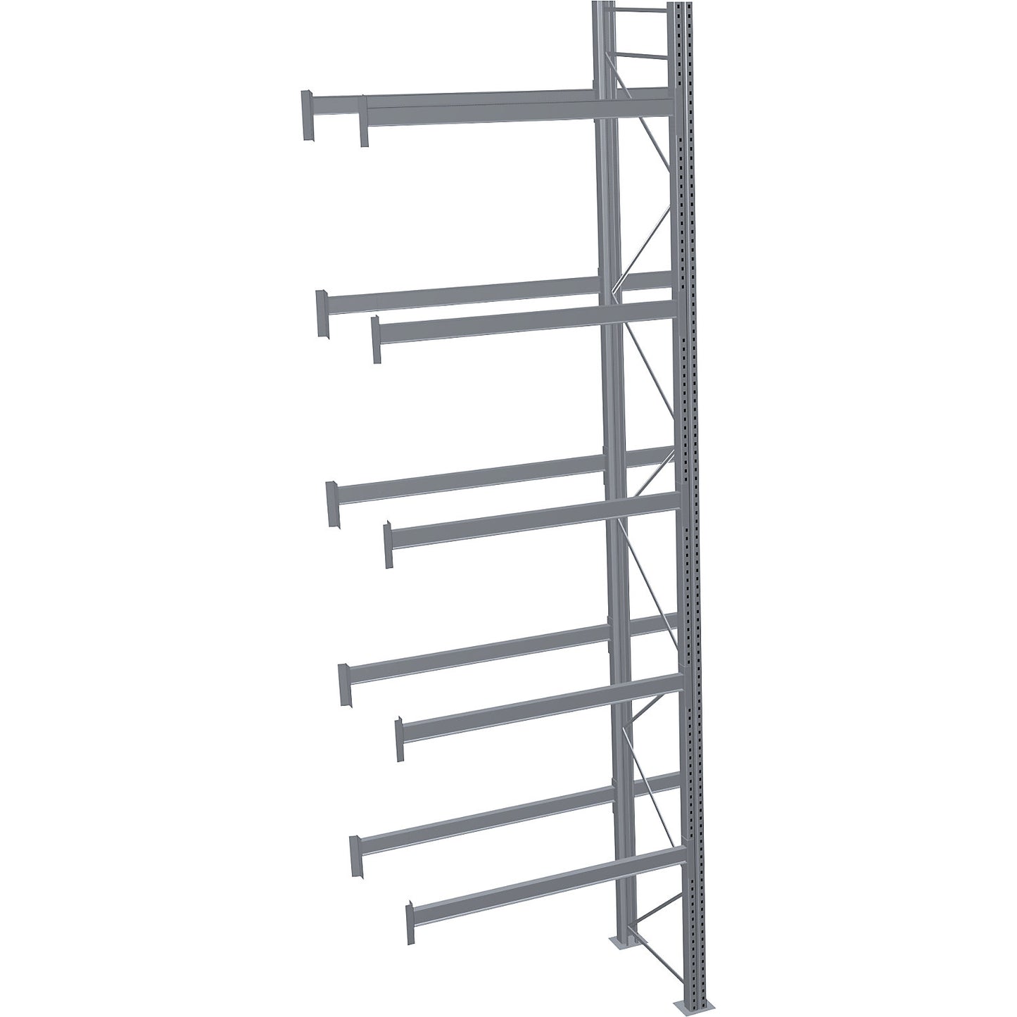 Pallet racking, hot-dip galvanised, HxWxD 6000 x 1950 x 1100 mm, 5 shelf levels, extension shelf unit.