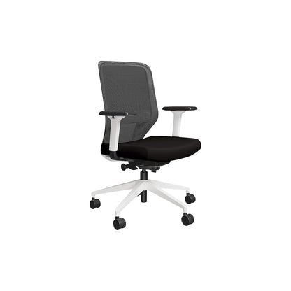 Grevia office chair, with mesh backrest, black/white.