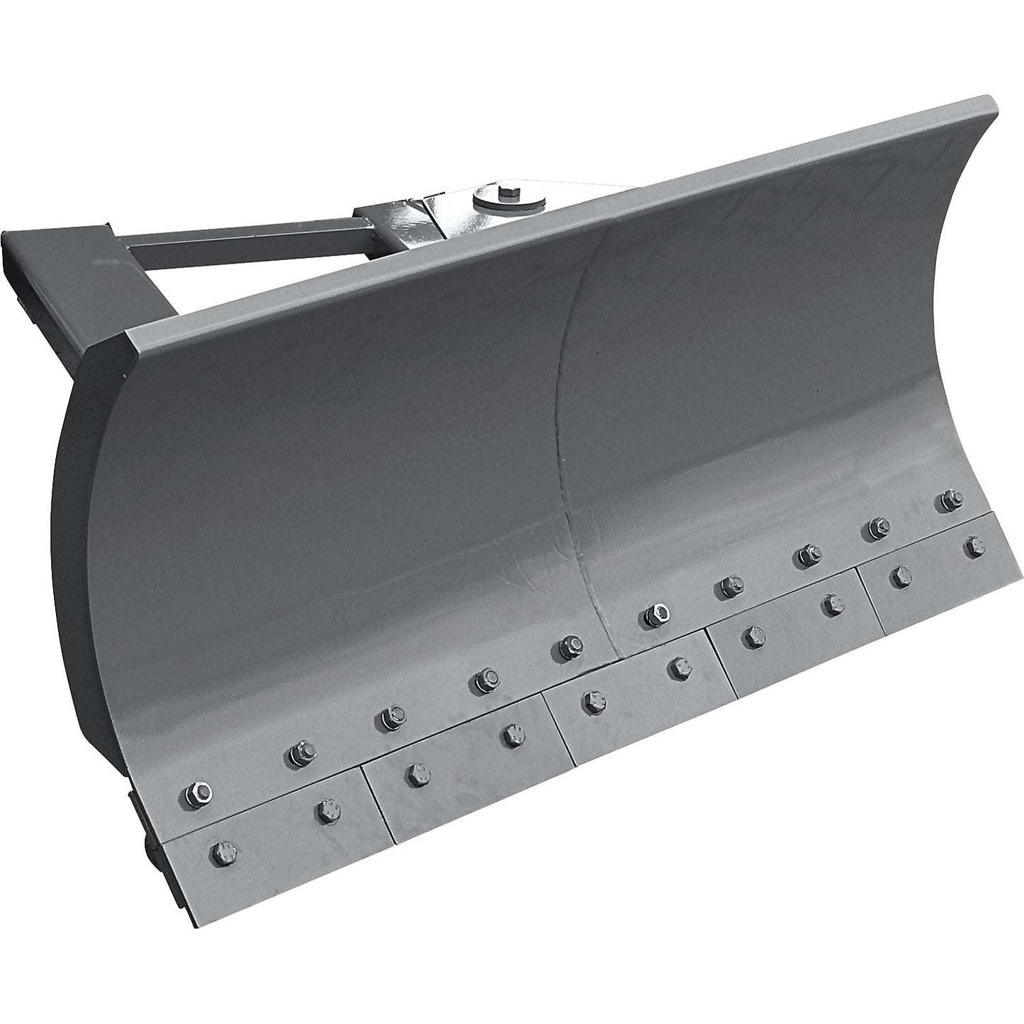 Snow plough for forklifts, with rubber scraping edge, blade width 2400 mm, anthracite grey.