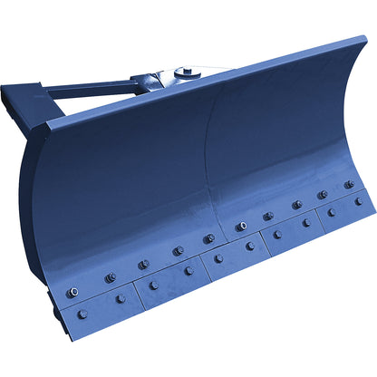 Snow plough for forklifts, with rubber scraping edge, blade width 1500 mm, gentian blue.