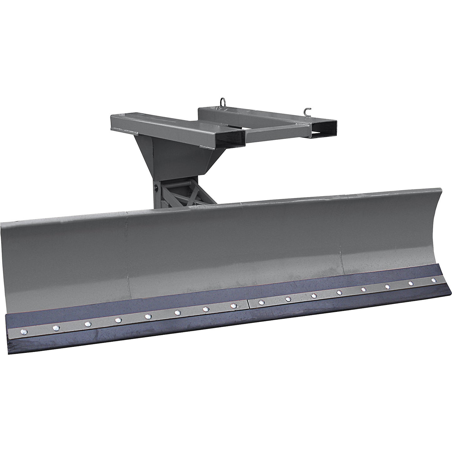 Snow plough for forklift trucks, with sprung folding shares, blade width 2400 mm, anthracite grey, 200 x 80 mm.