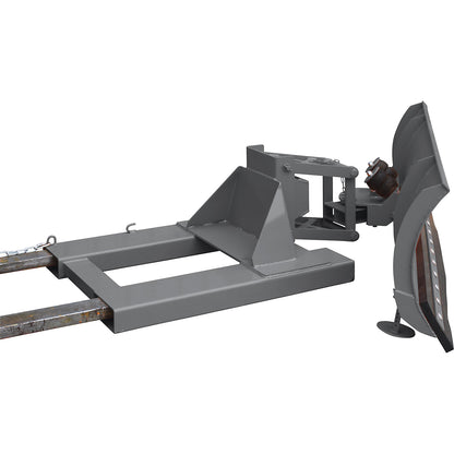 Snow plough for forklift trucks, with polyurethane scraping edge, blade width 2100 mm, anthracite grey, 210 x 70 mm.