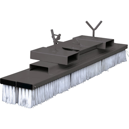 Sweeping broom for forklift trucks, width 2000 mm, anthracite grey.