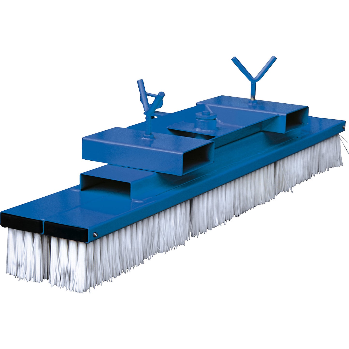 Sweeping broom for forklift trucks, width 2000 mm, gentian blue.