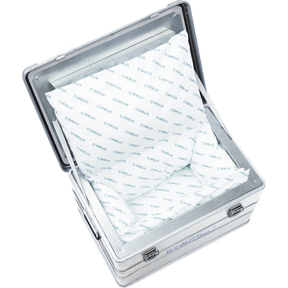 AKKU SAFE UNIVERSAL safety container, LxWxH 740 x 510 x 410 mm, aluminium.
