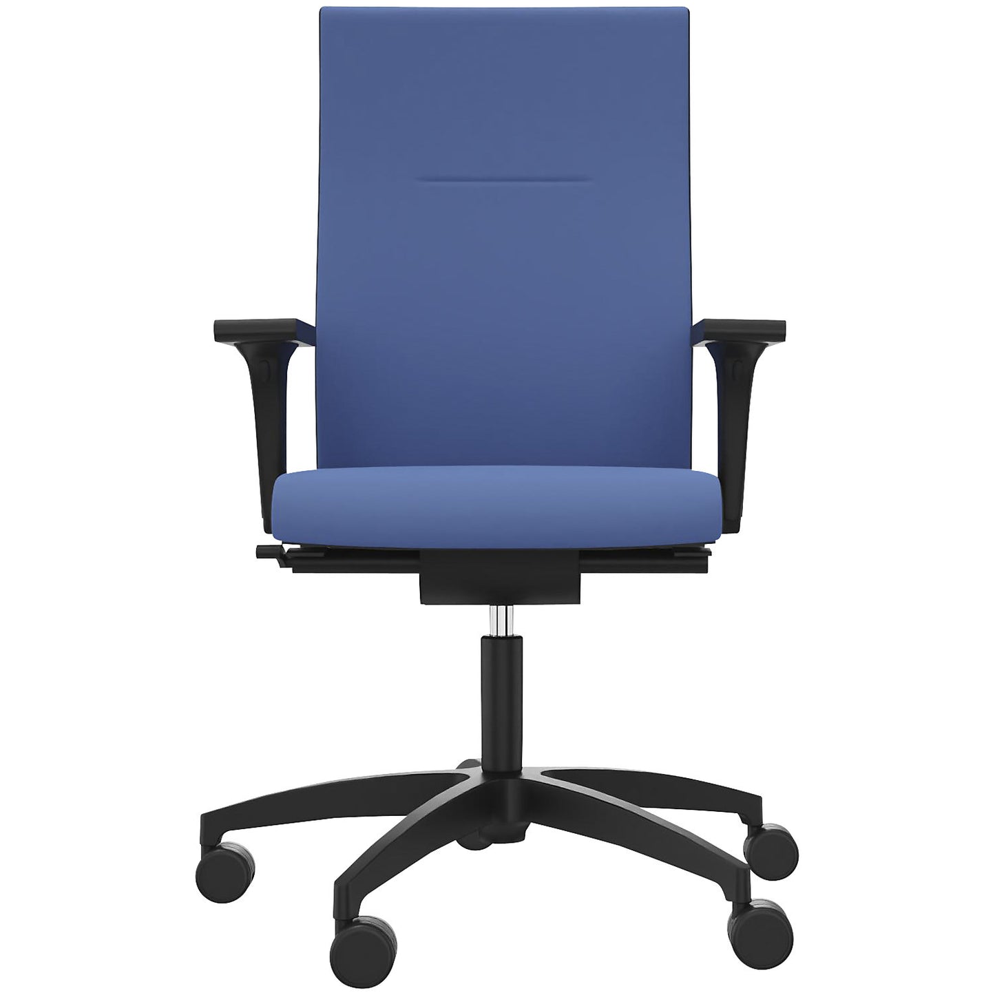 CUBO Classic ZÜCO office chair, upholstered backrest, light blue.
