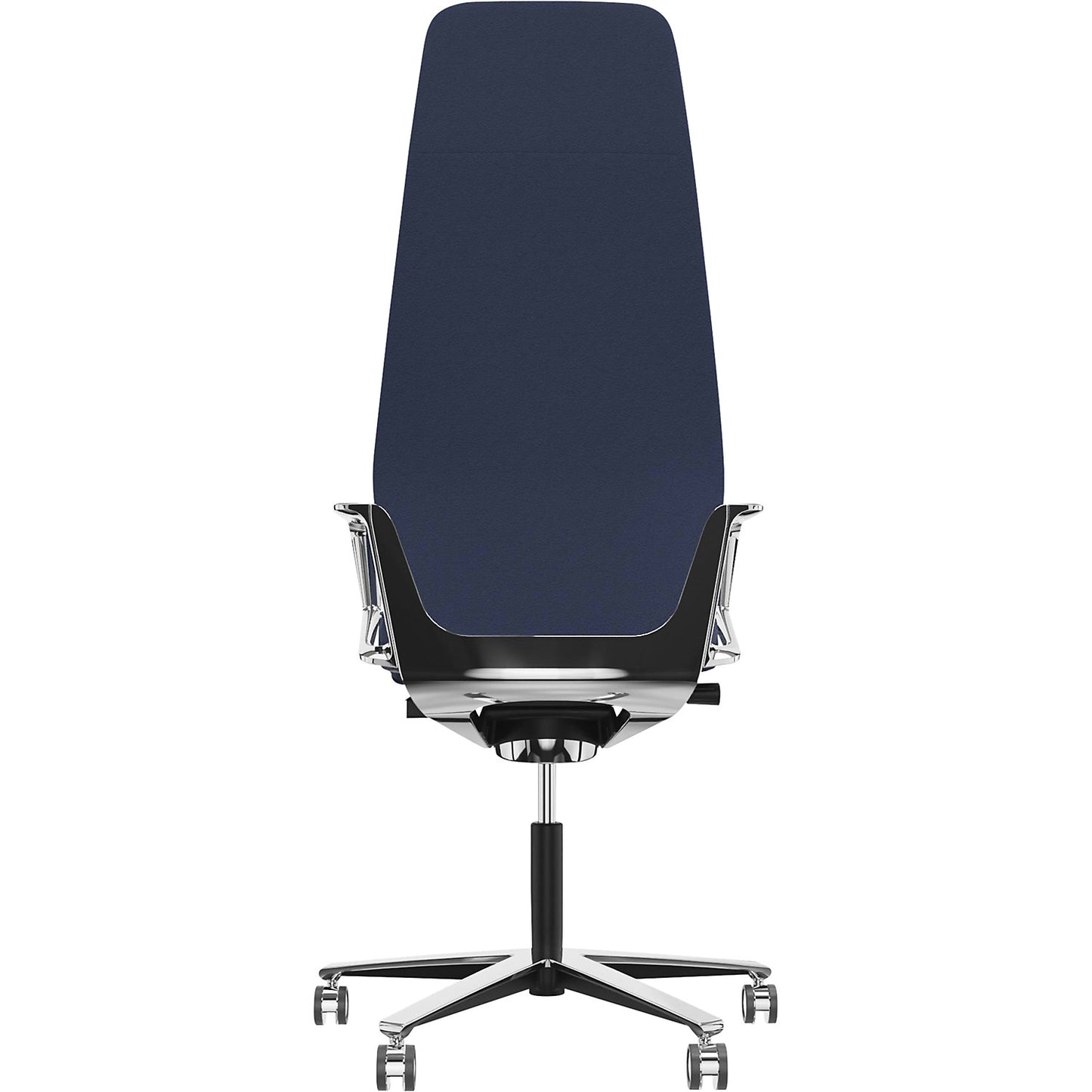 Signo 0185 ZÜCO Premium F leather office chair, upholstered backrest, royal blue.