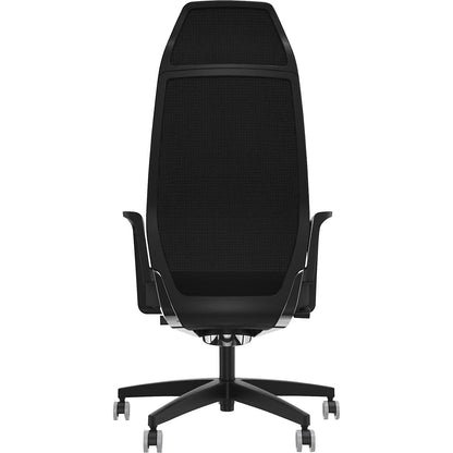Selvio 0146 ZÜCO office chair, mesh backrest, black.