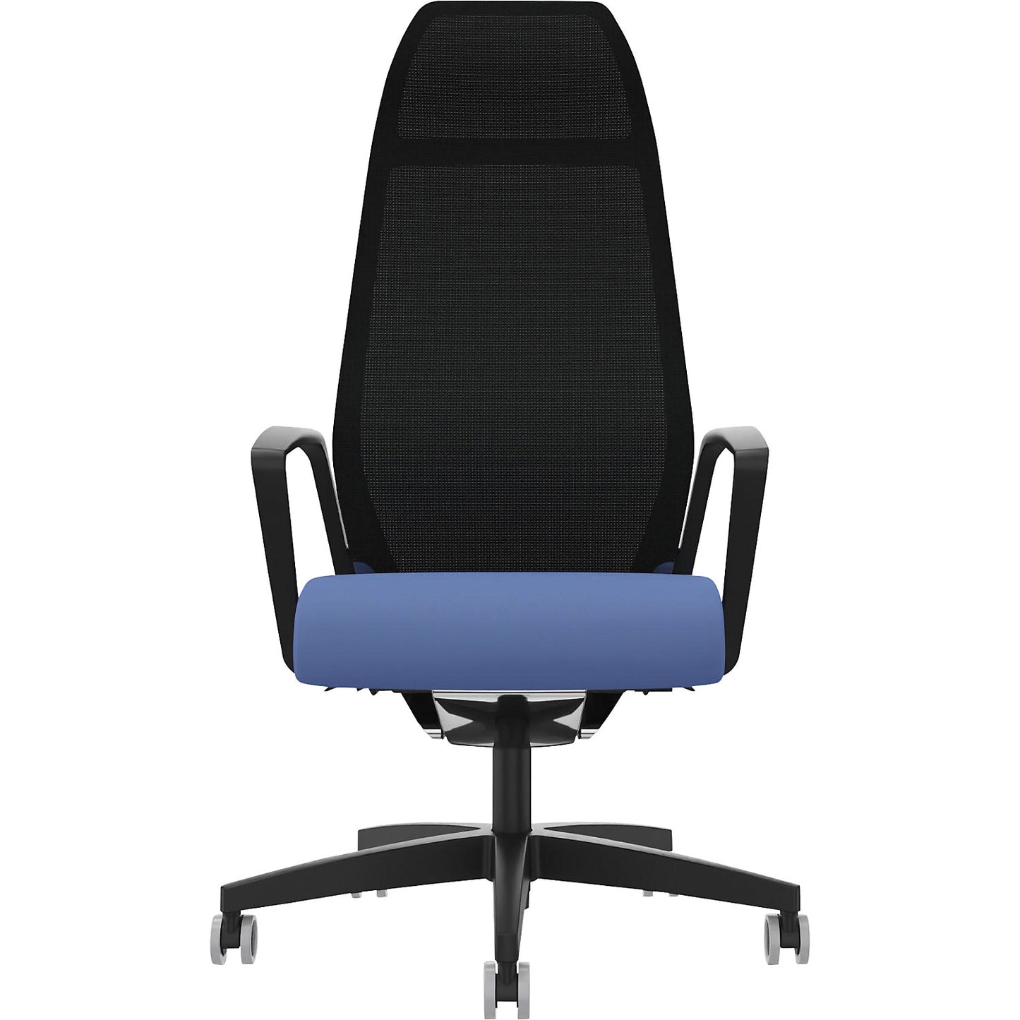 Selvio 0146 ZÜCO office chair, mesh backrest, light blue.