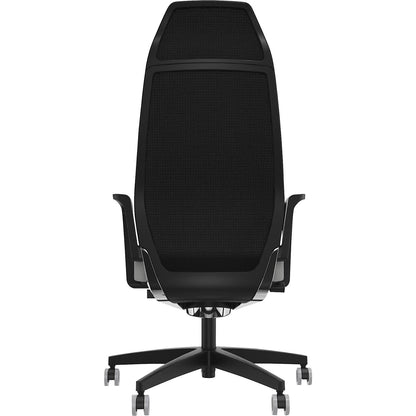 Selvio 0146 ZÜCO office chair, mesh backrest, platinum grey.